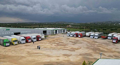Kilis Lojistik Merkezi üzerinden Gazze'ye yardım