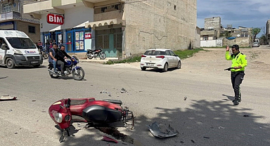 Kilis'teki kazada otomobil ile motosiklet çarpıştı: 1 yaralı