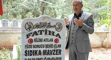 Kilis'teki terörist saldırıda şehit olan anne anıldı