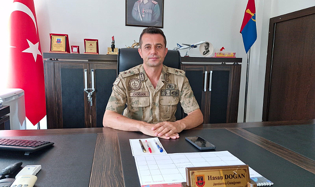 İlçe Jandarma Komutanı Üsteğmen Hasan Doğan göreve başladı
