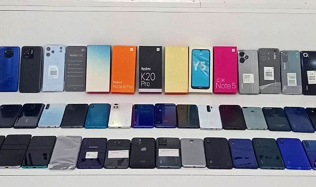 Kaçak telefonlar yakalandı