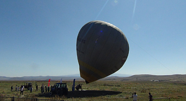  Tarihi Ani Ören Yeri'nde ilk kez balon uçuruldu