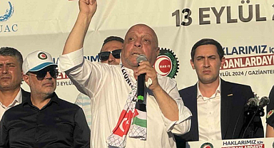 Gaziantep'te HAK-İŞ mitingi gerçekleştirildi