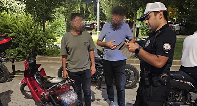 Gaziantep'teki trafik denetimlerinde motosiklet sürücülerine cezalar