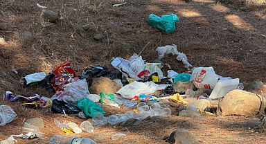 Kilis'teki Resul Osman mesire alanında çevre kirliliği