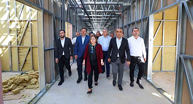 Başkan Fatma Şahin'den GASMEK inşaatında inceleme