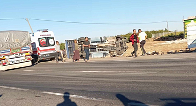 Şanlıurfa-Suruç karayolunda trafik kazası: 2'si ağır 6 yaralı