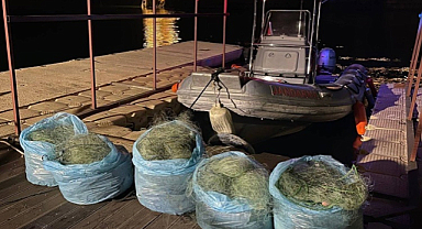Fırat Nehri'nde ağ atan şahsa gözaltı işlemi