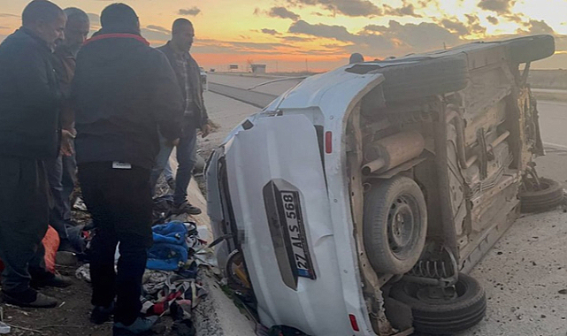 Kilis-Gaziantep karayolundaki kazada 5 kişi yaralandı