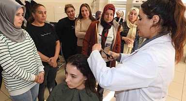 Gaziantep'teki genç kızlara kuaförlük kursları açıldı