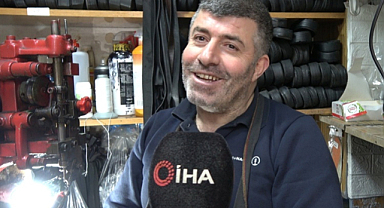 Kilis'te 6 yaşından beri ayakkabı tamirciliği yapıyor